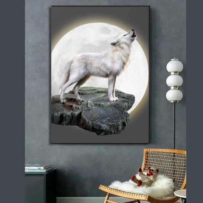 Howling Wolf Painting Art