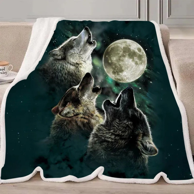 Three Wolf Moon Blanket