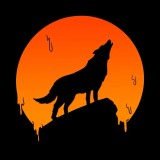 Howling Wolf Moon Backpack
