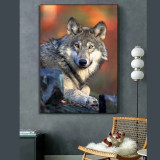 Cute Wolf Painting Art