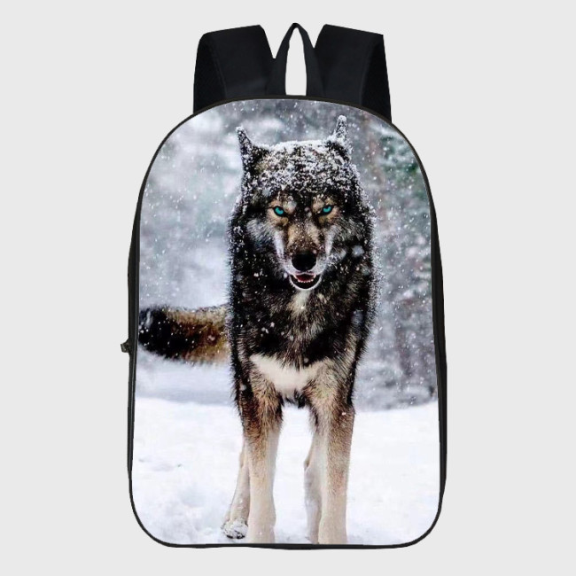 Snowy Wolf Backpack