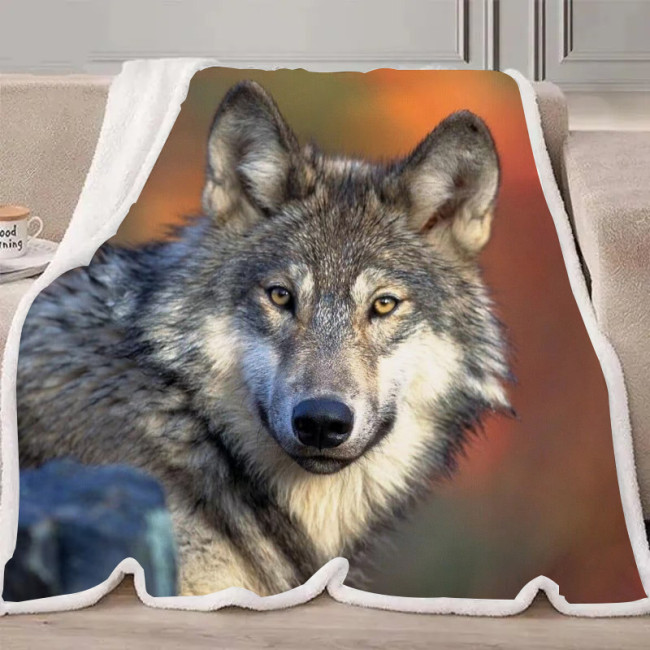Cute Wolf Blanket