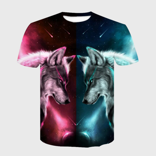 Galaxy Double Wolf T-Shirt