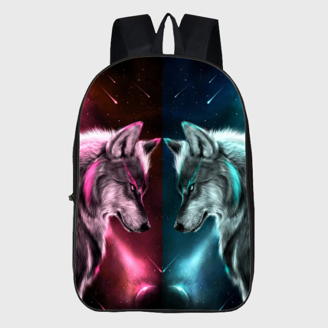 Galaxy Double Wolf Backpack