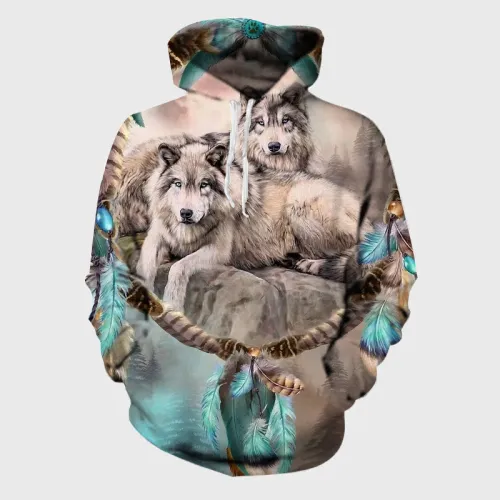 Dreamcatcher Wolf Hoodie