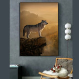 Mountain Wolf Painting Art