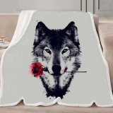 Rose Wolf Blanket