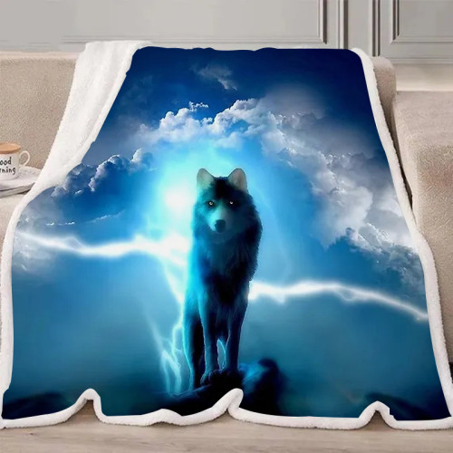 Cloud Wolf Blanket