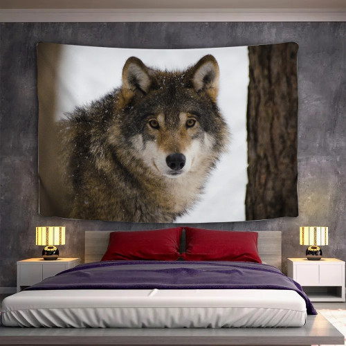 Grey Wolf Tapestry
