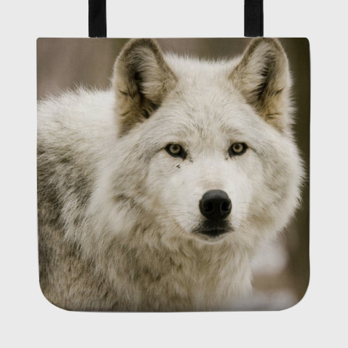 White Wolf Tote Bag