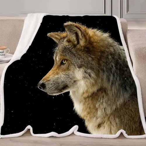 Stars Wolf Blanket