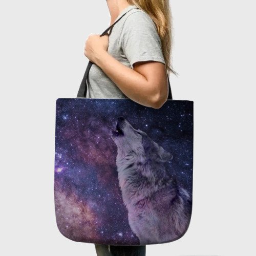 Wolf Galaxy Tote Bag