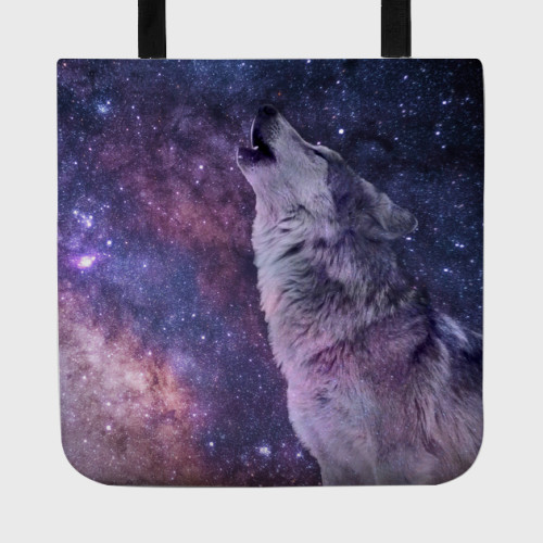 Wolf Galaxy Tote Bag