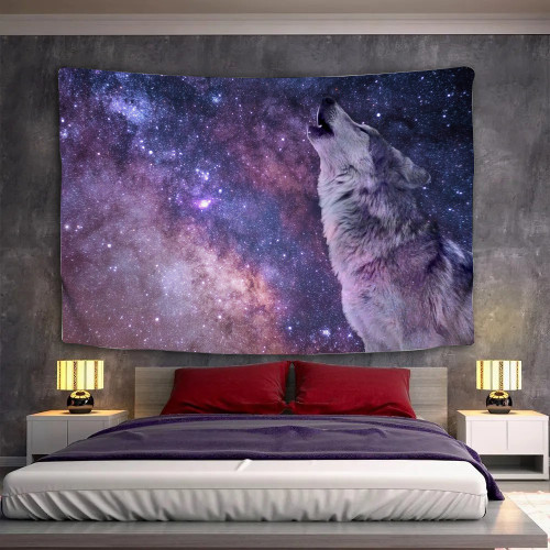 Wolf Galaxy Tapestry