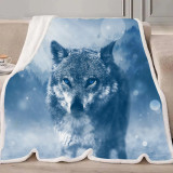 Galaxy Wolf Blanket