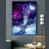 Wolf Angel Painting Art