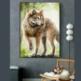 Wild Wolf Painting Art