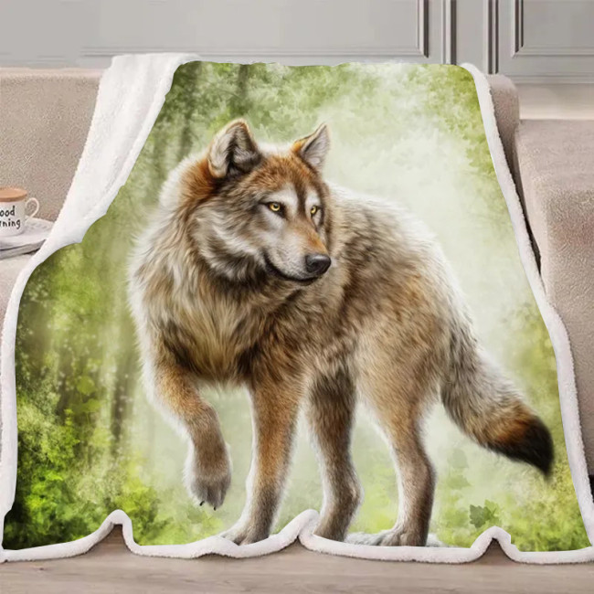 Wild Wolf Wolf Blanket