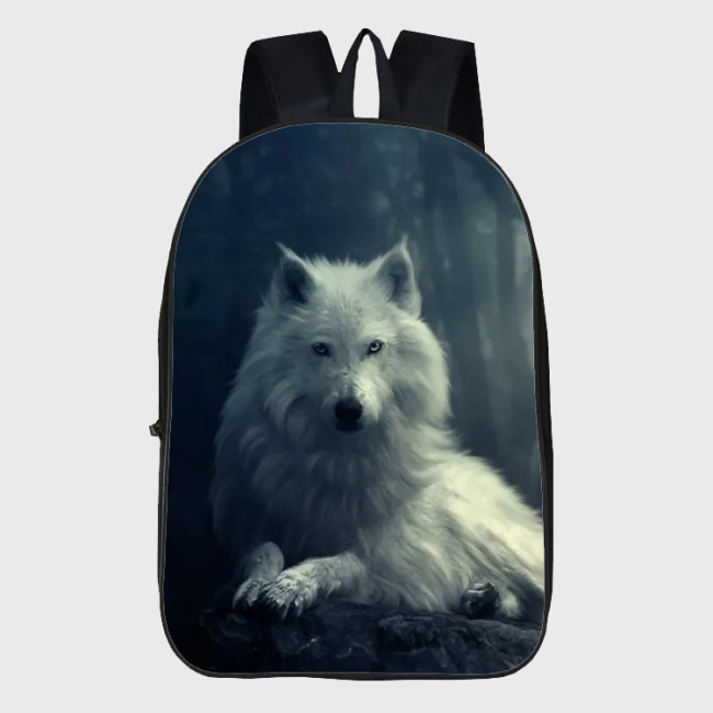 Arctic Wolf Art Backpack