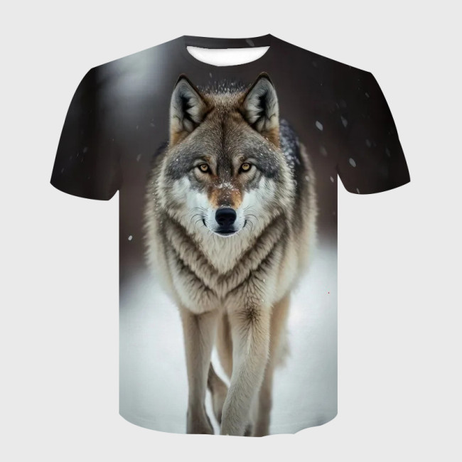 Wolf Print T-Shirt