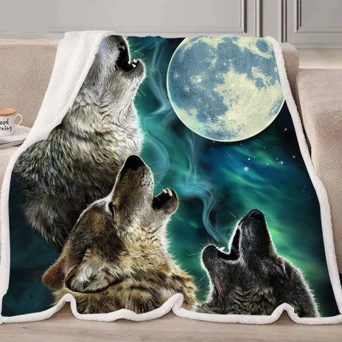 Three Wolf Moon Blanket