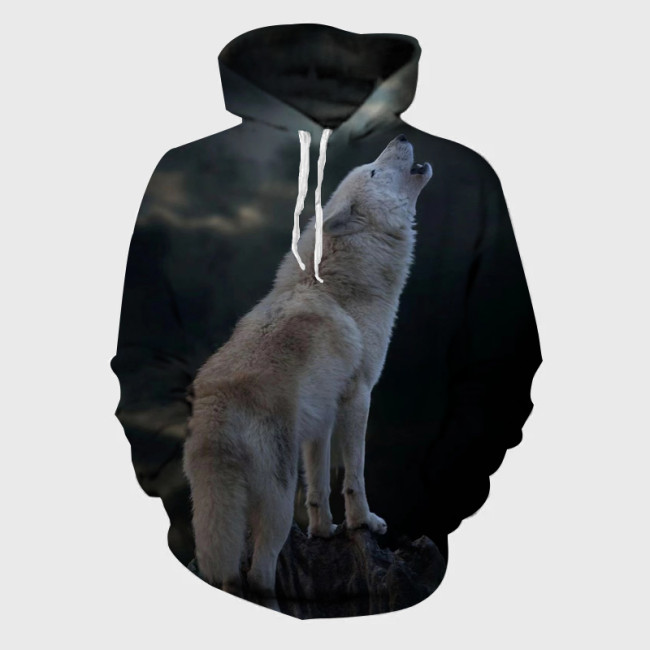 Wolf Howling Hoodie