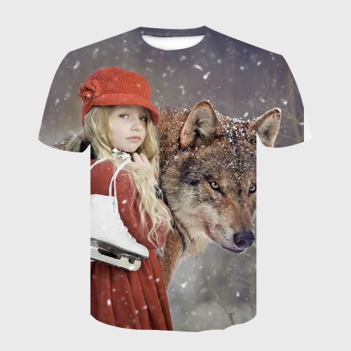 Wolf And Girl T-Shirt