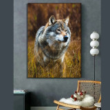 Gray Wolf Painting Art