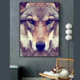 Wolf Head Painting Art