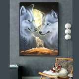 Wolf Howl Painting Art