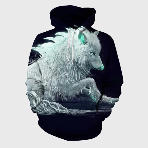 Arctic Wolf Art Hoodie