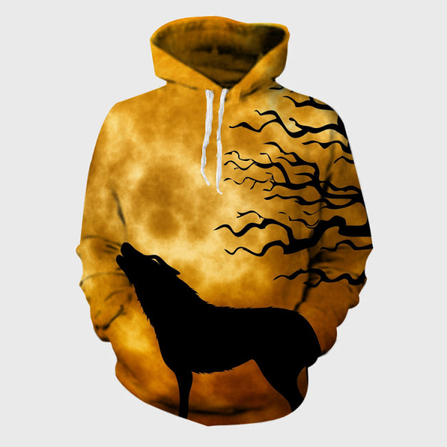 Halloween Wolf Howl Hoodie