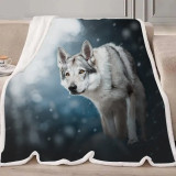 Wolf Dog Blanket