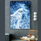 Wolf Howl Painting Art