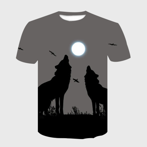 Wolf Howling Moon T-Shirt