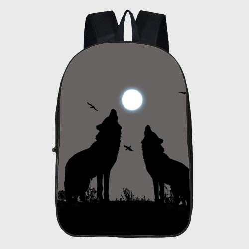 Wolf Howling Moon Backpack
