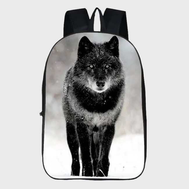 Black Wolf Backpack