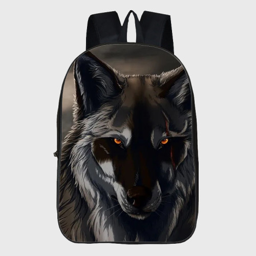 Cartoon Wolf Backpack