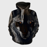 Cartoon Wolf Hoodie