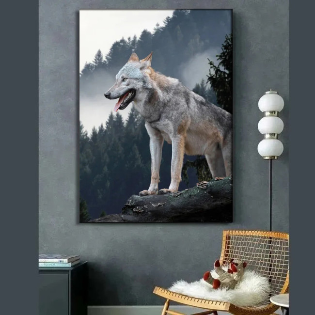 Wild Wolf Painting Art