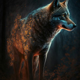 Wolf Art Painting Art