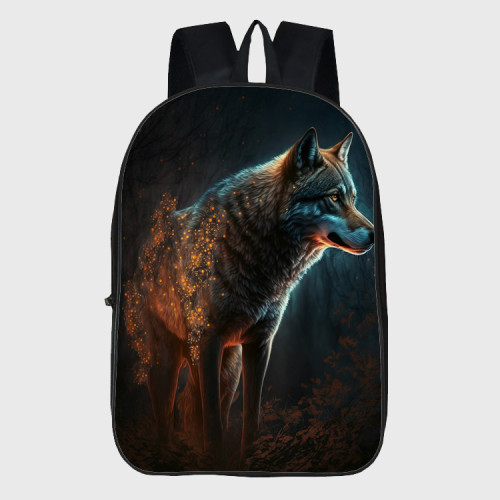 Wolf Art Backpack