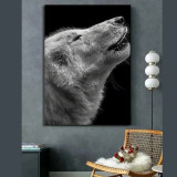 Wolf Howl Painting Art