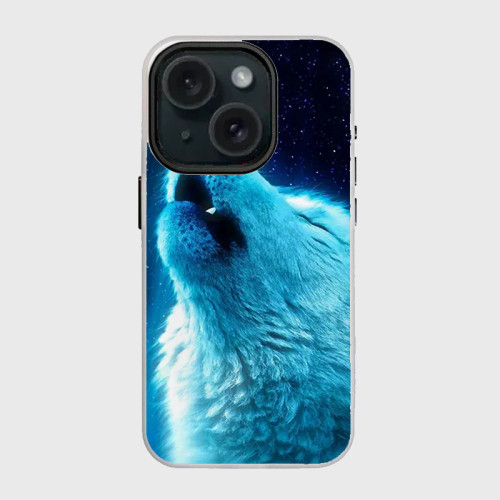 Galaxy Howling Wolf Phone Case