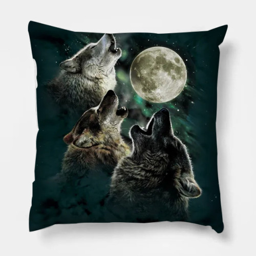 Three Wolf Moon Pillow Case