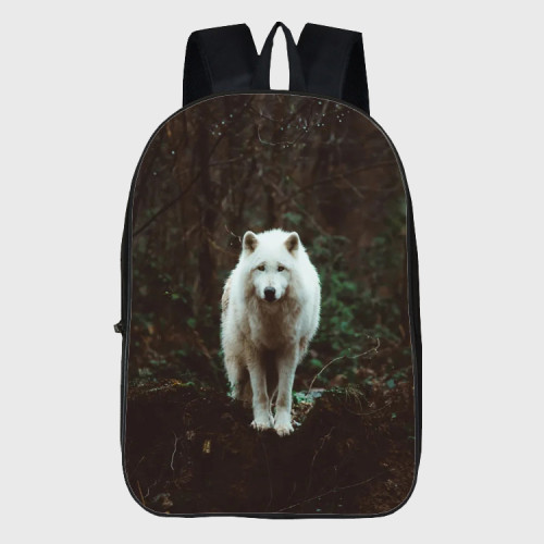 Cute White Wolf Backpack