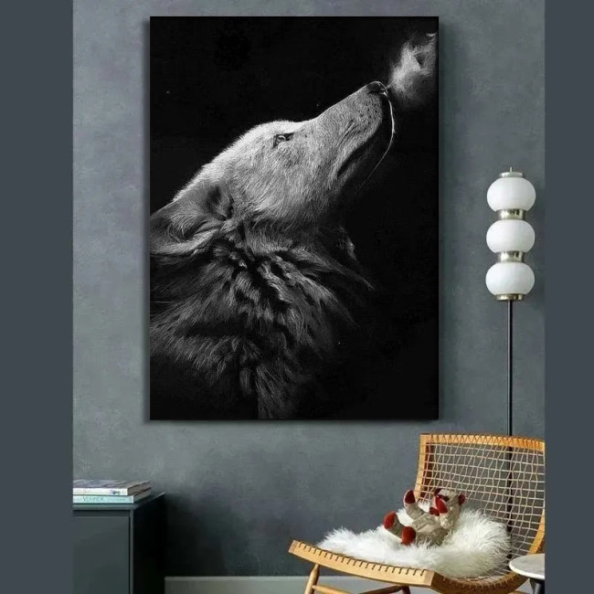 Howling Wolf Painting Art