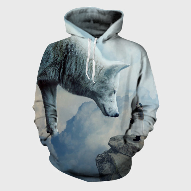 Girl And Wolf Hoodie