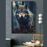 Forest Wolf Painting Art