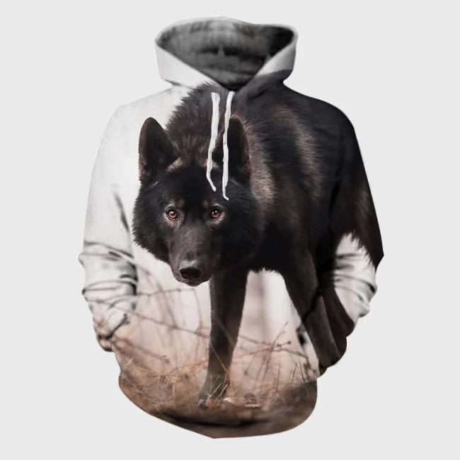 Black Wolf Hoodie